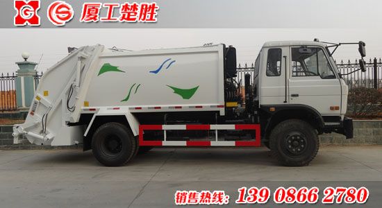 楚胜牌东风153容积12立方米压缩式垃圾车