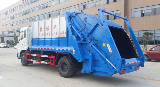 东风天锦矩形容积12立方压缩式垃圾车