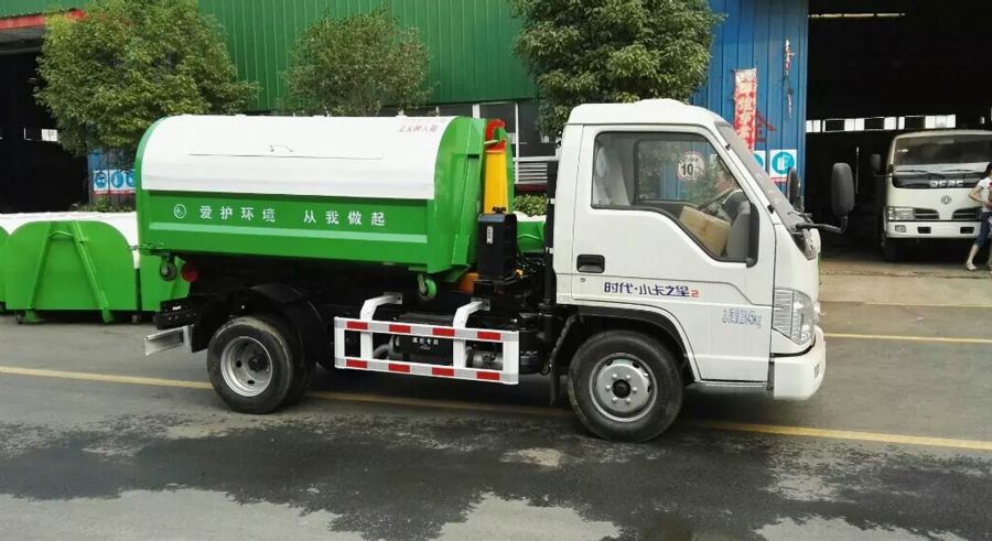 楚胜牌福田小卡之星2车厢可卸式垃圾车