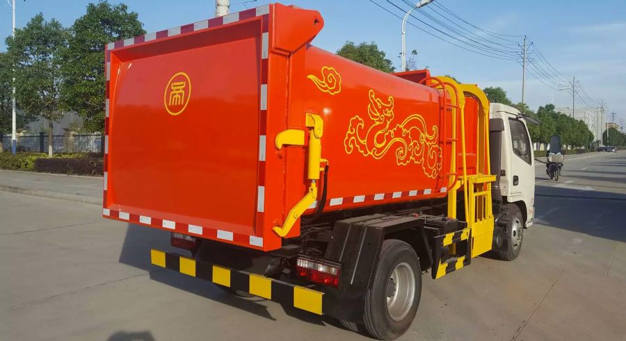 楚胜牌5方挂桶带压缩式垃圾车